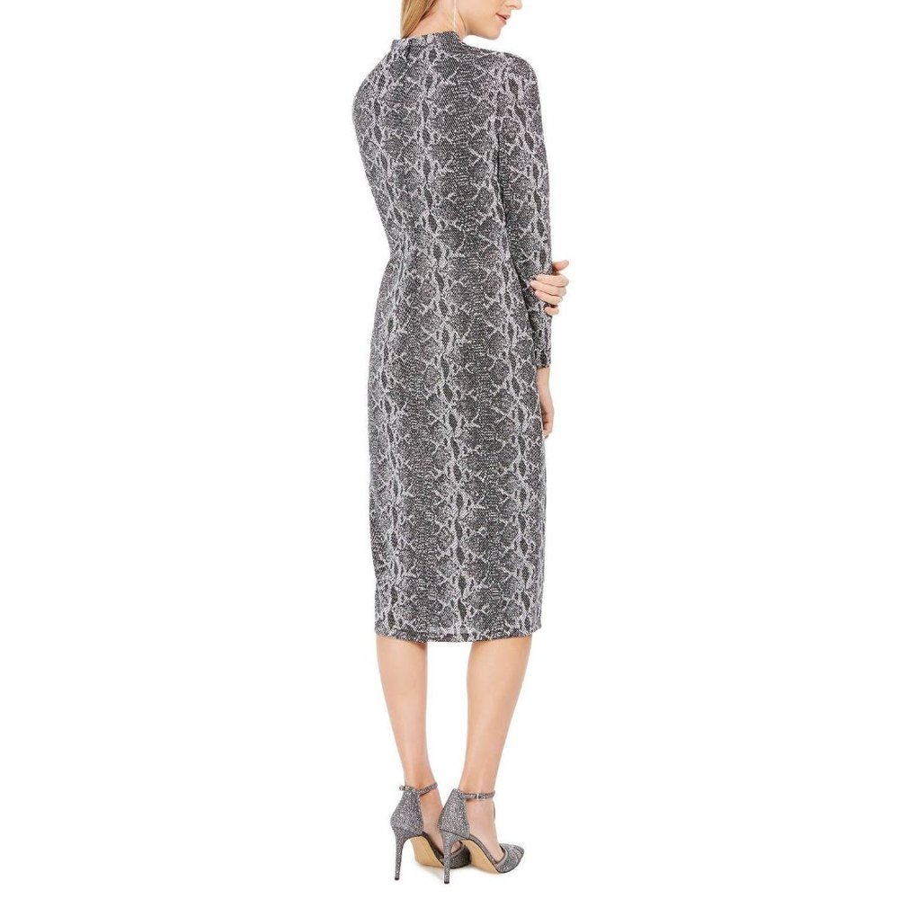 REBDOLLS Snake print, long sleeves Midi-dress - Picture 10 of 10